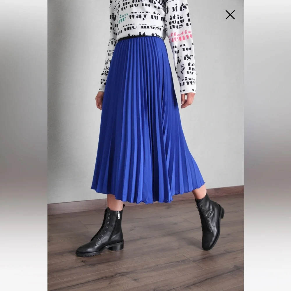 SOLD! on Ebay SportMax|Code MaxMara Label-cat Pleated Skirt.Size:IT40 US4/6. - Picture 3 of 14